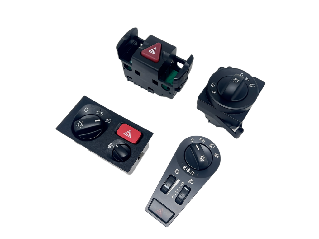 Headlight rotary switches for commercial trucks